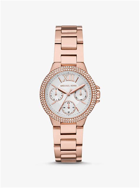 michael kors mini allie gold tone watch|Mini Camille Pavé Rose Gold.